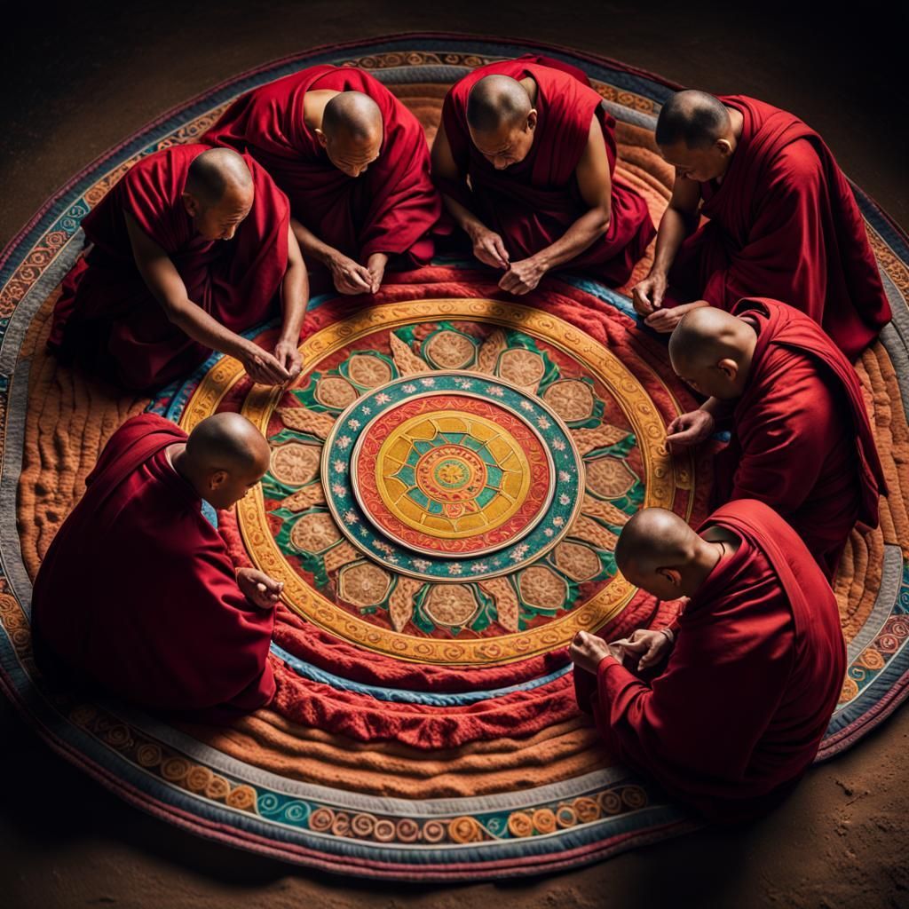 Young Monks Studying